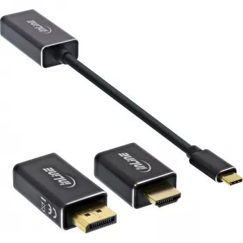 InLine USB Display Converter Set 6-in-1, 4K/60Hz black