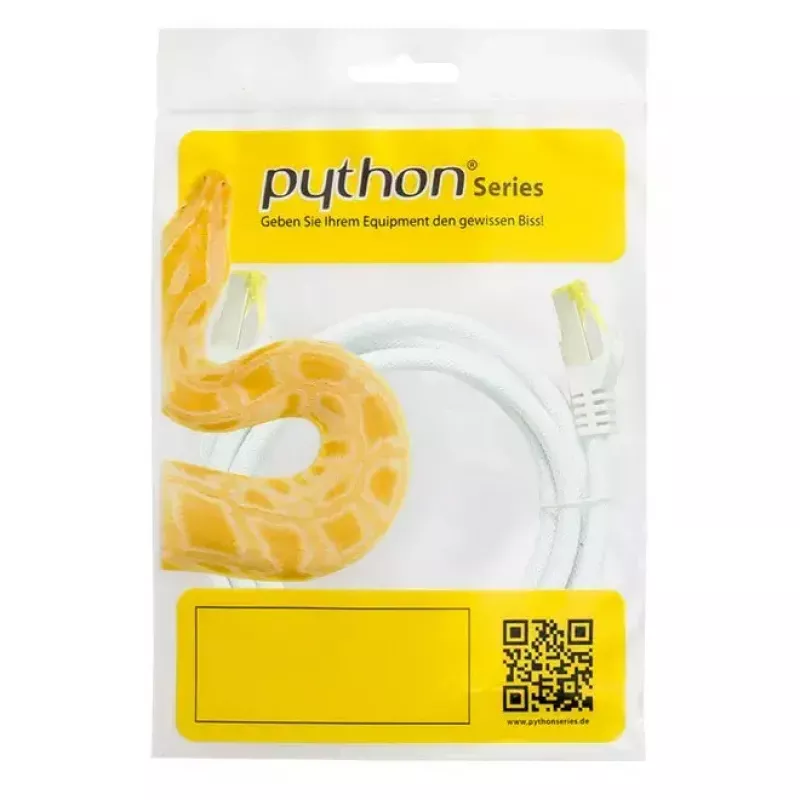 Networking cable Python 8070PY-075W RJ-45 Cat7 7.5 m White