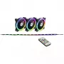 Fan Inter-Tech RS-04 RGB Computer case Fan 12 cm Black