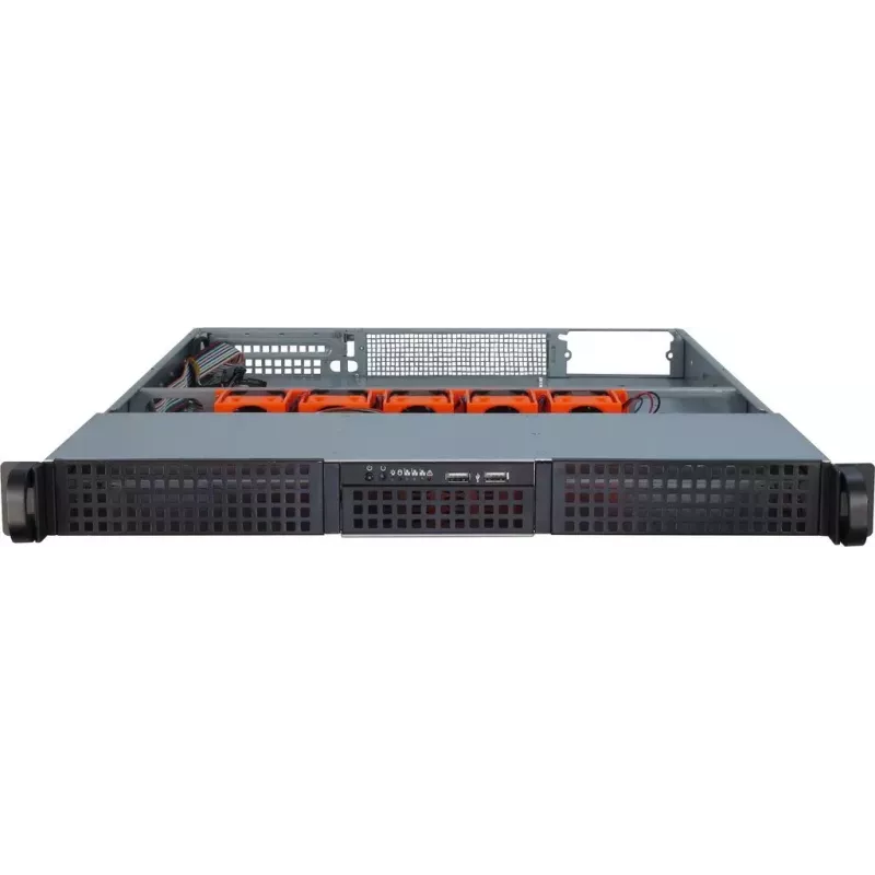 Server Case Inter-Tech 1U-10265 Rack Black