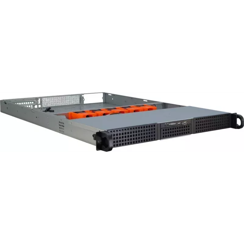 Server Case Inter-Tech 1U-10265 Rack Black