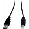 Interface adapter INTER-TECH KT-150D — RJ-45 (female) to DVI‑D, wired, max 1980×1080, includes USB A–B cable, metal, black
