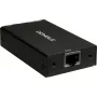 Interface adapter INTER-TECH KT-150D — RJ-45 (female) to DVI‑D, wired, max 1980×1080, includes USB A–B cable, metal, black
