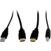 INTER-TECH KT-150H KVM interface adapter RJ-45 (host) to HDMI output, wired, max 1980×1080, metal, black