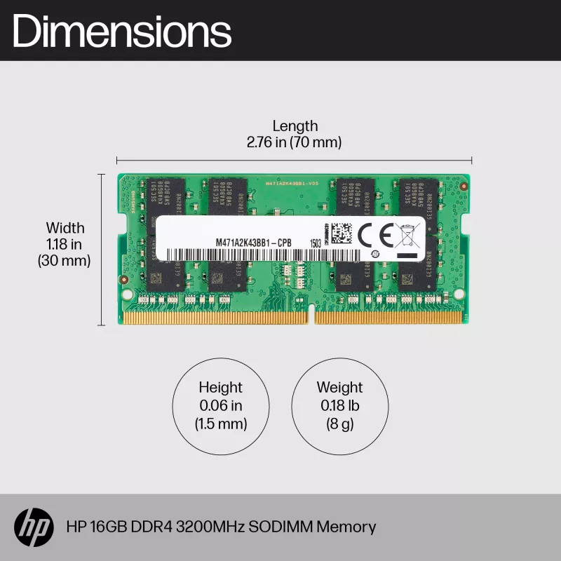 Memory Module HP 16GB DDR4 3200 SODIMM
