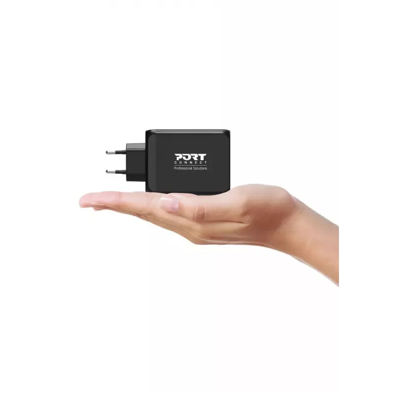 Mobile device charger Port Designs 900107-EU AC Fast charging Indoor Black