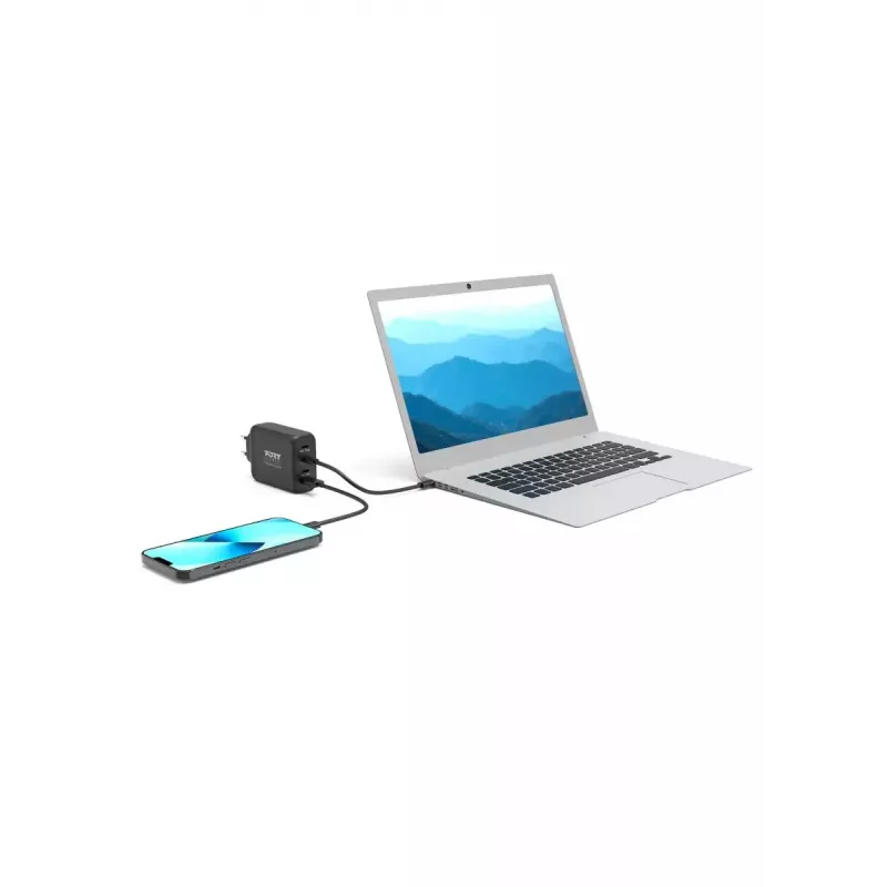 Mobile device charger Port Designs 900107-EU AC Fast charging Indoor Black