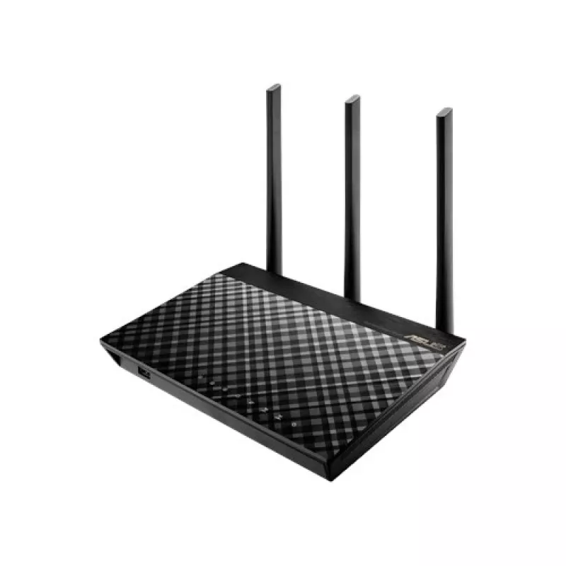 ASUS RT-AC1900U wireless router Gigabit Ethernet Dual-band (2.4 GHz / 5 GHz) Black