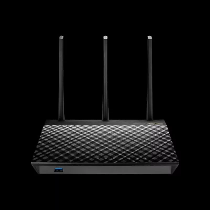 ASUS RT-AC1900U wireless router Gigabit Ethernet Dual-band (2.4 GHz / 5 GHz) Black