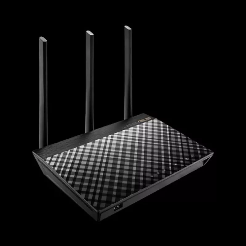 ASUS RT-AC1900U wireless router Gigabit Ethernet Dual-band (2.4 GHz / 5 GHz) Black