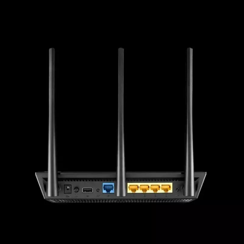 ASUS RT-AC1900U wireless router Gigabit Ethernet Dual-band (2.4 GHz / 5 GHz) Black