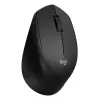 Logitech mouse M330 SILENT PLUS — RF wireless, right-hand, 1000 DPI, 3 buttons, scroll wheel, black, battery-powered