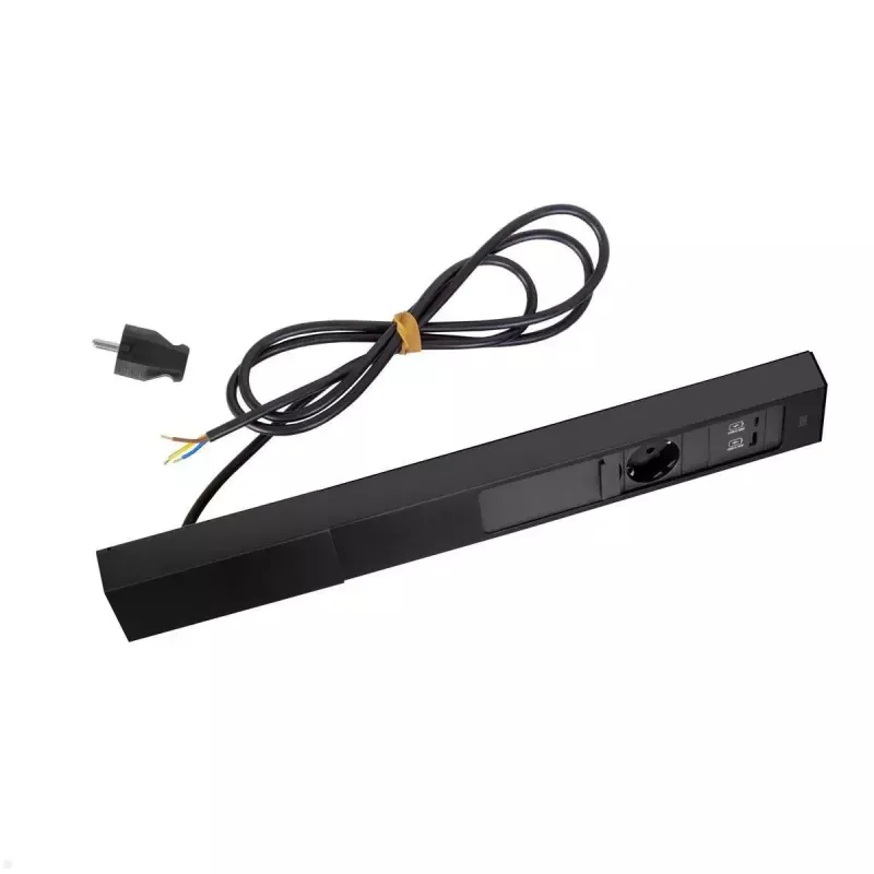 Bachmann CASIA 2 Power Extension 2m 3 AC Outlets Indoor Black