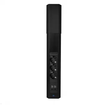 Bachmann CASIA 2 Power Extension 2m 3 AC Outlets Indoor Black