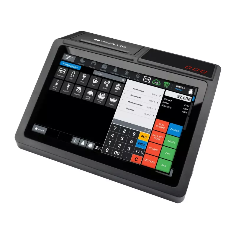 Cash register Olympia T110 Direct thermal printer, 100000 PLUs, LED display (10.1 inch)