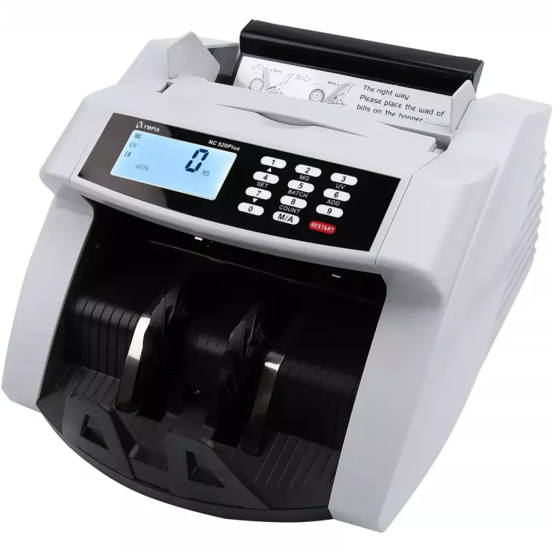 Banknote counting machine Olympia NC 520 plus Width 265 mm Depth 275 mm Height 168 mm