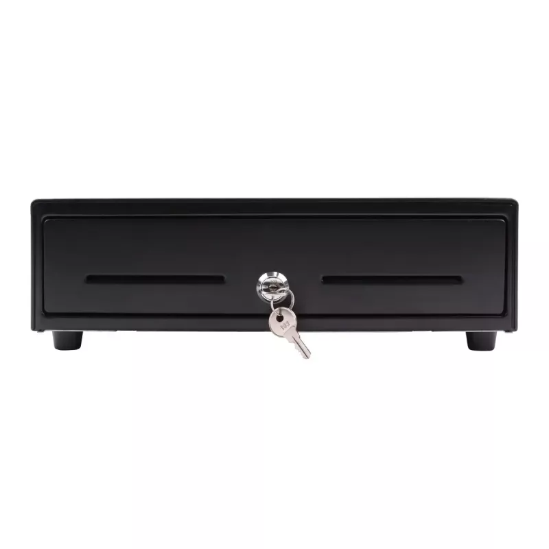 Electronic cash drawer Olympia SD 330A, metal housing, input 12–14 V, width 335 mm, depth 330 mm, height 104 mm, includes 2 keys