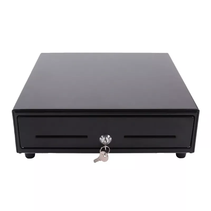 Electronic cash drawer Olympia SD 330A, metal housing, input 12–14 V, width 335 mm, depth 330 mm, height 104 mm, includes 2 keys