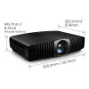BenQ W5850 Standard throw projector 2600 ANSI lumens DLP UHD 4K (3840x2160) 3D Black