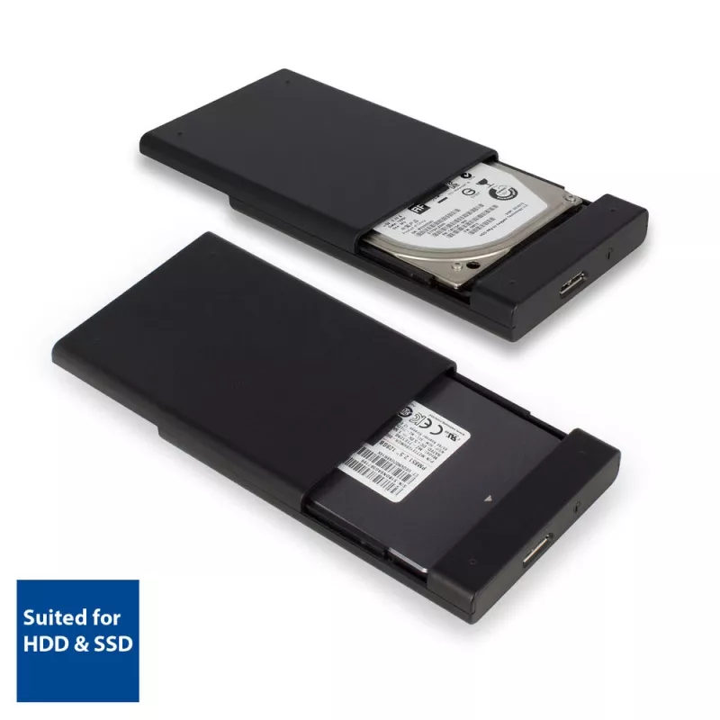 HDD/SSD enclosure ACT 2.5 inch SATA hard drive enclosure screwless USB 3.2 Gen1