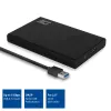 HDD/SSD enclosure ACT 2.5 inch SATA hard drive enclosure screwless USB 3.2 Gen1