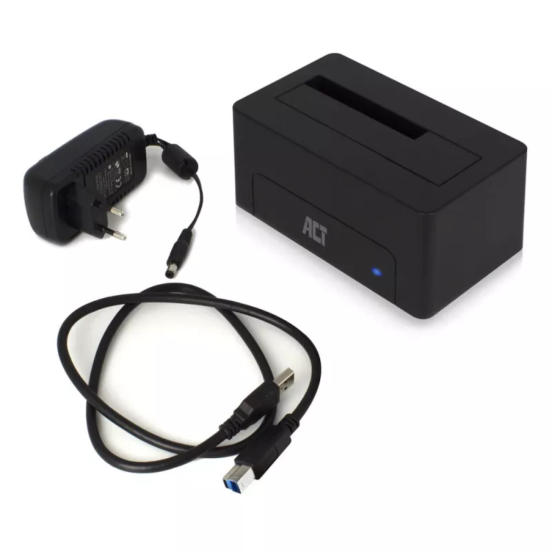ACT 2.5 inch/3.5 inch SATA HDD/SSD docking station USB 3.2 Gen1 Black