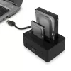 ACT 2.5 inch and 3.5 inch SATA dual HDD/SSD docking station, USB 3.2 Gen1