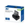 ACT 2.5 inch and 3.5 inch SATA dual HDD/SSD docking station, USB 3.2 Gen1