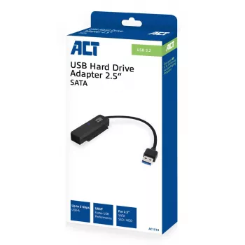 ACT USB adapter cable to 2.5 inch SATA HDD/SSD AC1510 0.15m Black