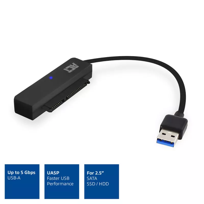 ACT USB adapter cable to 2.5 inch SATA HDD/SSD AC1510 0.15m Black