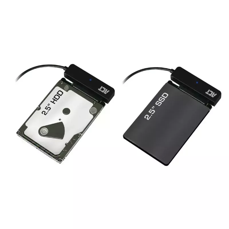 ACT USB-C adapter cable to 2.5 inch SATA HDD/SSD AC1525 0.15m Black