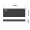SSD enclosure ACT M.2 USB 3.2 Gen1 Black 5 Gbit/s