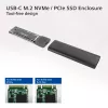 SSD enclosure ACT AC1615 USB-C M.2 NVMe PCIe 10 Gbit/s Black