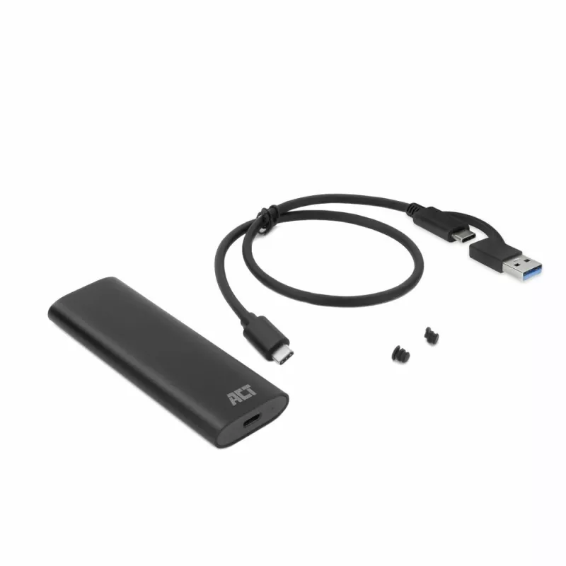 SSD enclosure ACT AC1615 USB-C M.2 NVMe PCIe 10 Gbit/s Black
