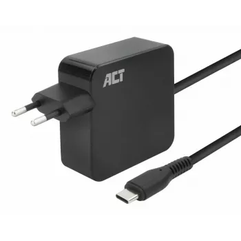 ACT USB-C laptop wall charger 65W with Power Delivery profiles, 2 meters