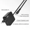 ACT USB-C laptop wall charger 65W with Power Delivery profiles, 2 meters