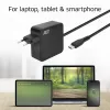 ACT USB-C laptop wall charger 65W with Power Delivery profiles, 2 meters