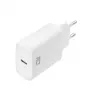 ACT Compact USB-C Charger 20W Fast Charging Indoor Universal White