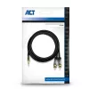 Audio Cable ACT AC3605 1.5m 3.5mm to 2 x RCA Black