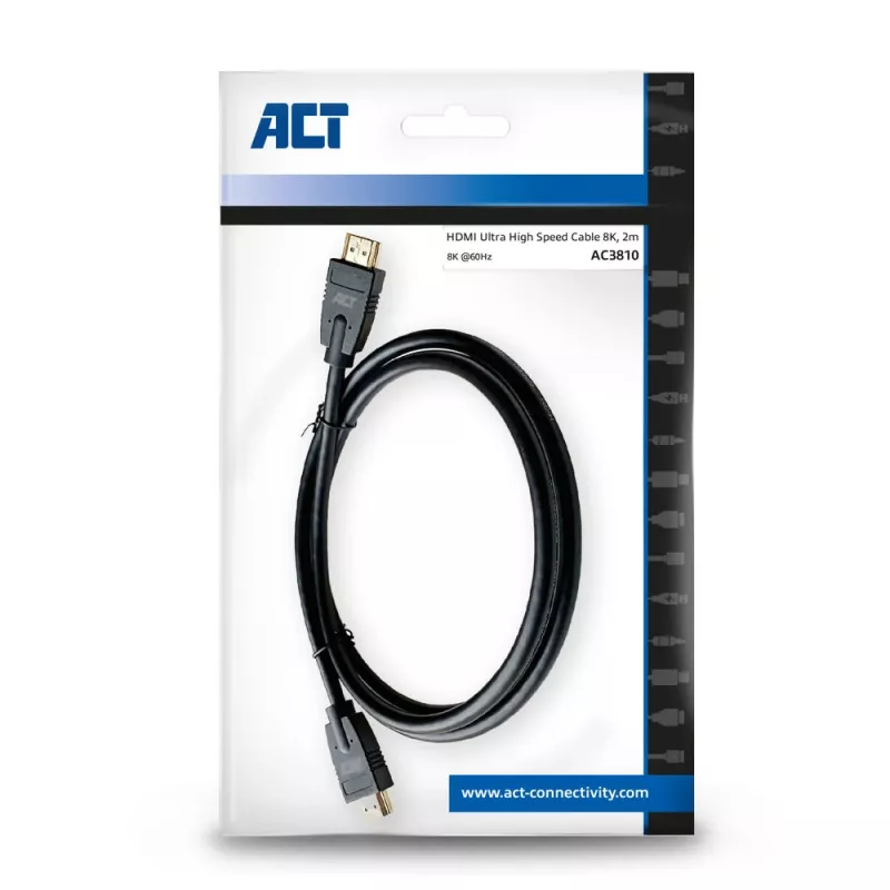 ACT 2 meters HDMI 8K Ultra High Speed cable v2.1 HDMI-A male - HDMI-A male