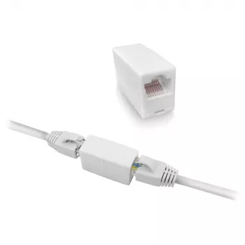 Modular coupler RJ-45 ACT AC4105 White Connector 1 RJ-45 Connector 2 RJ-45