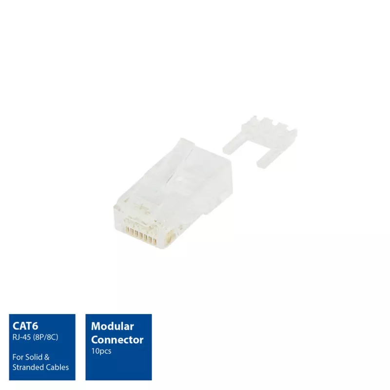 ACT Modular RJ-45 Connector CAT6 10x