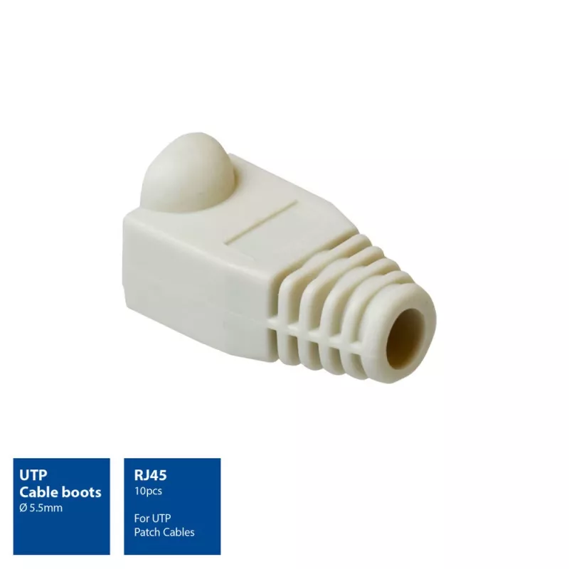 ACT UTP Cable boots, RJ45, Cable boot, Grey, RJ45, 10 pc(s)