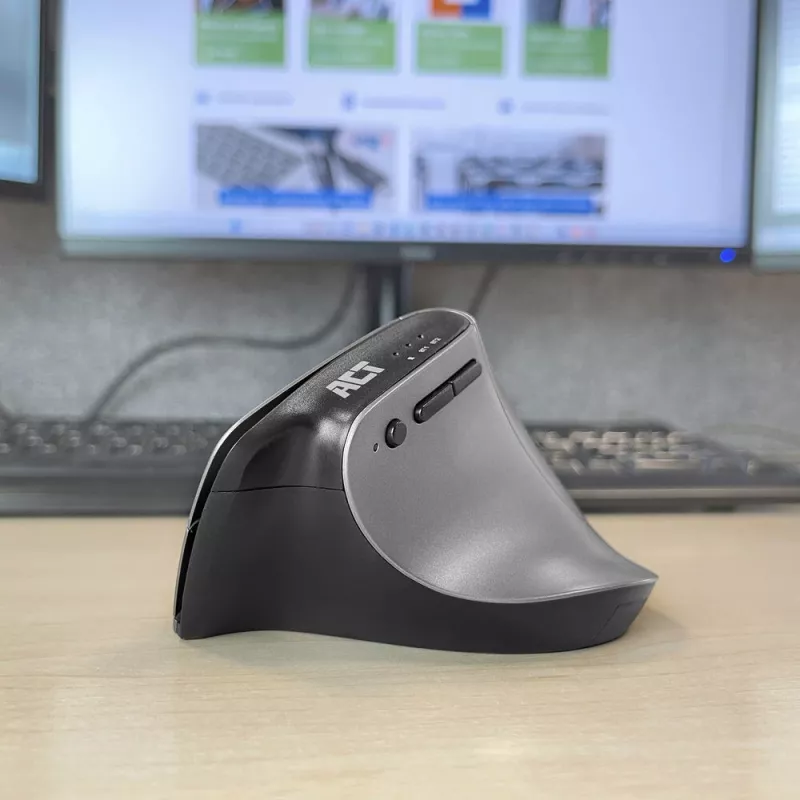 ACT Wireless Ergonomic Mouse with Bluetooth and USB-C/USB-A