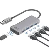 USB Hub ACT AC6121 Type-A 5000 Mbit/s Aluminium