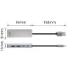 USB Hub ACT AC6125 3.2 Gen 1 Type-A 5000 Mbit/s Grey