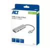 USB Hub ACT AC6125 3.2 Gen 1 Type-A 5000 Mbit/s Grey