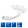 ACT USB hub 4 port USB-A flexible USB 3.2 Gen 1 White 480 Mbit/s