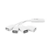 ACT USB hub 4 port USB-A flexible USB 3.2 Gen 1 White 480 Mbit/s