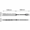 ACT AC6225 USB 2.0 Hub 480 Mbit/s Grey Aluminium
